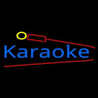 Karaoke And Microphone Neonkyltti