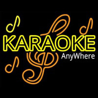 Karaoke Anywhere Neonkyltti