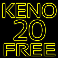 Keno 20 Free Neonkyltti