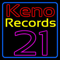 Keno Records 21 1 Neonkyltti