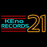 Keno Records 21 3 Neonkyltti