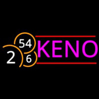 Keno With Ball 1 Neonkyltti