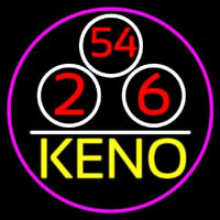 Keno With Ball 3 Neonkyltti