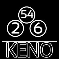 Keno With Ball Neonkyltti