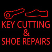 Key Cutting And Shoe Repairs Logo Neonkyltti