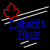 Labatt Blue Maple Leaf White Border Beer Sign Neonkyltti