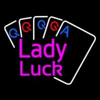 Lady Luck Cards Neonkyltti