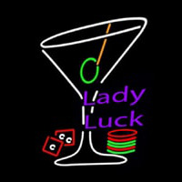 Lady Luck Martini Neonkyltti