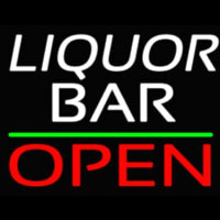 Liquor Bar Open 1 Neonkyltti