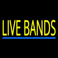 Live Bands Block Neonkyltti