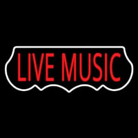 Live Music Red 1 Neonkyltti