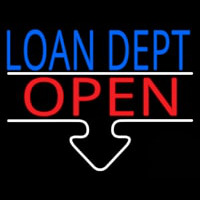 Loan Dept Open Neonkyltti