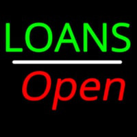 Loans Open White Line Neonkyltti