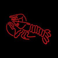 Lobster Logo Red Neonkyltti