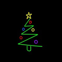 Logo Christmas Tree Neonkyltti