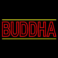 Lord Buddha With Lines Neonkyltti