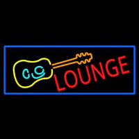 Lounge And Guitar With Blue Border Neonkyltti
