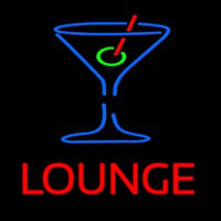 Lounge With Martini Glass Neonkyltti