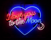 Love you to the moon and back Neonkyltti