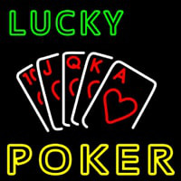Lucky Poker Neonkyltti