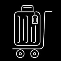 Luggage Bag Icon Neonkyltti