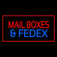 Mail Bo es And Fede  Rectangle Red Neonkyltti