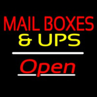 Mail Bo es And Ups Block Open White Line Neonkyltti
