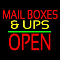 Mail Bo es And Ups Open Block Green Line Neonkyltti