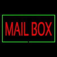 Mailbo  Rectangle Green Neonkyltti