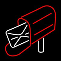 Mailbo  Red Logo Neonkyltti