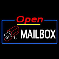 Mailbo  Red Logo With Open 4 Neonkyltti