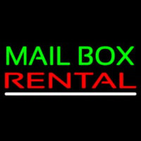 Mailbo  Rental White Line Neonkyltti