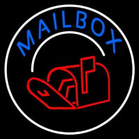 Mailbo  With Logo Circle 1 Neonkyltti