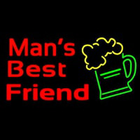 Man Best Friend Glass Man Cave Neonkyltti