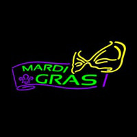 Mardi Grass Logo Neonkyltti