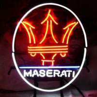 Maserati European Auto Olut Baari Neonkyltti