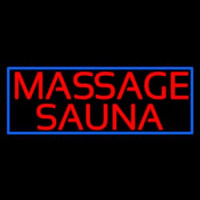 Massage Sauna Neonkyltti