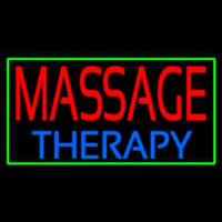 Massage Therapy With Green Border Neonkyltti