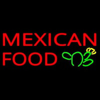 Me ican Food Logo Neonkyltti