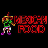 Mexican Food Man Logo Neonkyltti