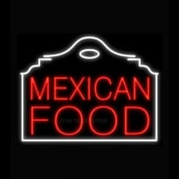 Mexican Food Red Building Neonkyltti