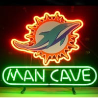 Miami Dolphin Man Cave Kauppa Avoinna Neonkyltti