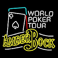 Michelob Amber Bock World Poker Tour Neonkyltti