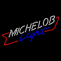 Michelob Light Cross Red Ribbon Neonkyltti