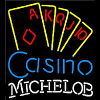 Michelob Poker Casino Ace Series Beer Sign Neonkyltti
