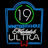 Michelob Ultra 19th Hole Beer Sign Neonkyltti