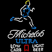 Michelob Ultra Light Low Carb Jogger Beer Sign Neonkyltti