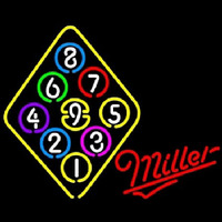 Miller Ball Billiards Rack Pool Neonkyltti