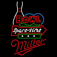 Miller Bowling Spare Time Beer Sign Neonkyltti
