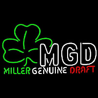 Miller Genuine Draft Shamrock Beer Sign Neonkyltti